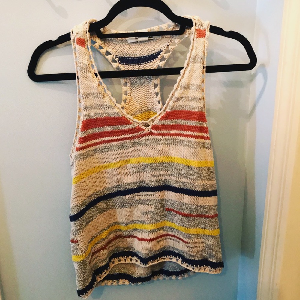Knit Graphic Tank Top